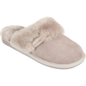 Pantoffels - Panterprint - Leer - Schapenvacht - Antislip Zool