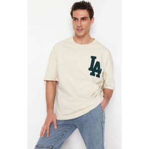 Trendyol TMNSS22TS2268 Volwassenen Mannen T-shirt - Steen - S