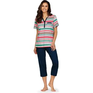 Comtessa Pyjama 'Barbuda Stripes' - Katoen - 7/8 Broek - Maat 42