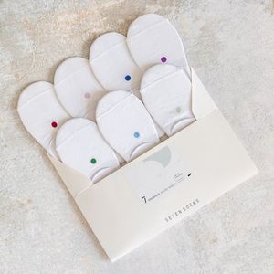 Seven Invisible Socks - White - maat: 35-38