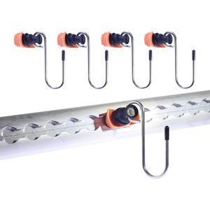 Ophanghaak voor Vliegtuigrail met Eindfitting Roterende Ophanghaak voor Bindrail Sjorrail 4 Stuks