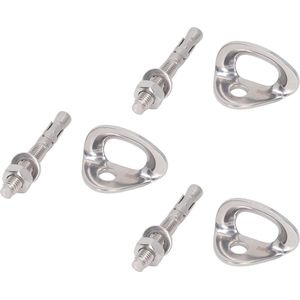 3-delige Klimbouthanger met Schroeven - Roestvrijstalen Rotsklimboutanker - Zekeringsreddingstuig in nodig .