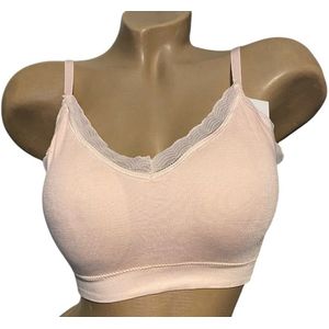 Comfort bra - Beha 6487 van Bamboe met dunne schouderbandjes M/L roze