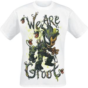 Marvel Venomized Groot - We Are Groot Heren T-shirt - wit - S