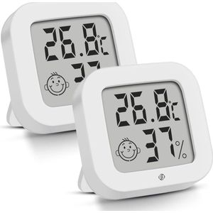 Equivera Huisthermometer - Kamerthermometer - Binnenshuis - Digitale Thermometer - Hygrometer