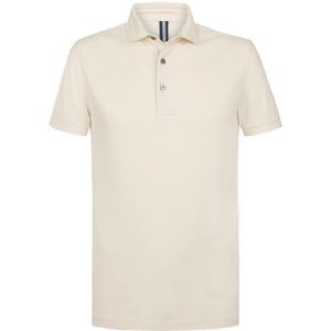 Profuomo slim fit heren polo - zandkleur - Maat: M