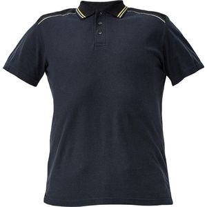 Knoxfield polo-shirt antraciet/geel M