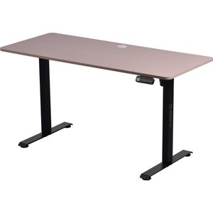 Stane Zit Sta Bureau Elektrisch Verstelbaar - 4 Memory Standen - Incl. Kabelgoot - 140 x 60 cm - 5 Jaar Garantie - Grijs Eiken