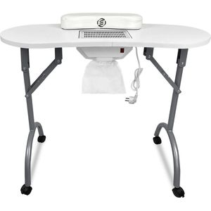 Equivera Nageltafel - Manicure Tafel - Nageltafel Met Afzuiging - Manicure tafel met afzuiging - Nageltafel - Tafel nagelstyliste - Draagbare nageltafel - Tafel voor nagelsalon - Tafel met lamp nagelstylist - Nagelstylist