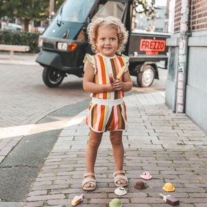 Multi stripes ruffle shirt | Your wishes 92