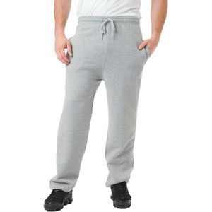 Heren Joggingbroek Fleece Trainingspak Casual met Open Bodem en Zip Zakken