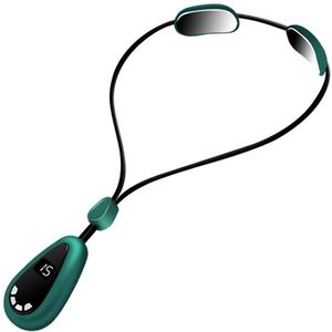 Massageapparaten - Lymphatische nekmassage, EMS-nekmassager met acupunctuurpunten, 6 modi, 15 intensiteitsniveaus, draagbare nekmassager met verwarmingsfunctie, geschikt voor thuis, bureau en reizen