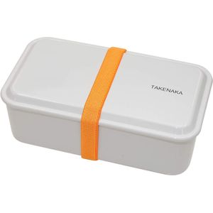 TAKENAKA Bento Snack Box Gray Champignon milieuvriendelijke lunchbox gemaakt in Japan, BPA- & rietvrij, 100% recyclebaar plastic flesgebruik, magnetron- en vaatwasmachinebestendig Bentobox rechthoekig W19xD10.5 xH6.85cm 940ml (Grijze Champignon)