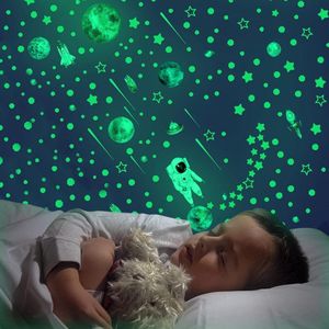Glow In The Dark Sterren Decals - 849 Stuks Lichtgevende Maan En Sterren Stickers Voor Kinderkamer decoratie