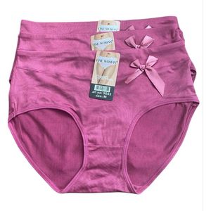 Dames slips 3 pack 9033 met strikje M oudroze