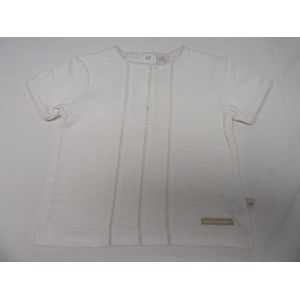 noukie's , meisje , t-shirt met korte mouw , creme , met fantasie , 80 - 18 maand