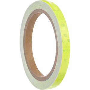 Allecto plus - Reflecterend plakband, waterdicht, geel, 10 mm x 8 meter - Ideaal voor fietsen, campers en boten