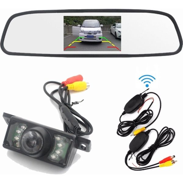 7 tft lcd bluetooth achteruitrijcamera parking spiegel monitor achteruitrijcamera car camera - kopen? | Ruime keuze! | beslist.nl