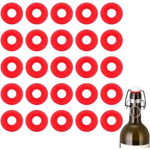25 stuks siliconen rubberen pakkingen voor Swing Top flessen - lekvrij en ideaal voor thuisbrouwen van bier en frisdrank