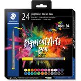 STAEDTLER pigment brush pen set 24 kleuren