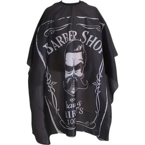 Nivard Baardschort - Beard Bib - Scheerschort - Baard Cape - Kappersmantel - Kapmantel - Zwart
