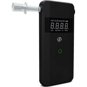 Equivera Digitale Alcoholtester - Digitale Alcoholtester - Alcoholtester - Digitale Blaastest - Blaastest - Draagabre Alcoholtester - Promillemeter - Meetinstrument voor Alcohol - Professionele Alcoholtester - Ademalcoholtester