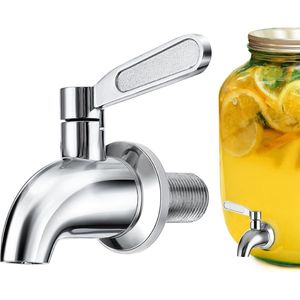 Hoogwaardige 1/2 Inch Kraan voor Drankdispenser, Roestvrij Staal, Geschikt voor Diverse Dranken