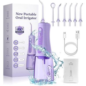 Lexium Waterflosser - Monddouche - Elektrisch Flosapperaat - Water Flosser - Waterflosser Draadloos - Water Flosser Draadloos - Draadloos en Oplaadbaar - Must have voor uw hygiëne!