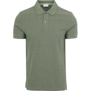 Profuomo - Piqué Poloshirt Groen - Modern-fit - Heren Poloshirt Maat S