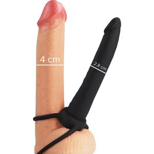 MYTHOLOGY - COBI ONYX ANAL DILDO WITH COCK AND TESTICLE RING 13 SILICONE CM | COCKRING MET DILDO | PENIS RING MET DILDO | SEX TOYS VOOR MANNEN | SEX TOYS VOOR KOPPELS | SEKSSPEELTJES VOOR KOPPELS | SEKSSPEELTJES VOOR MANNEN | SEX TOYS | SEKSSPEELTJES