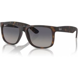Ray-Ban - Justin - Zonnebril - Rubber Havana - Grey Gradient Blue Polar