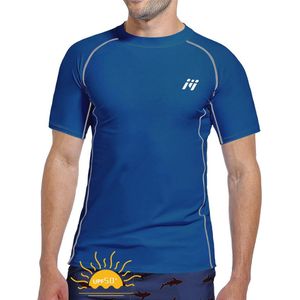 Rash Guard voor Heren - Lange Mouwen en Korte Mouwen, UV-Bescherming, UPF 50+, Sneldrogend voor Zwemmen en Watersport