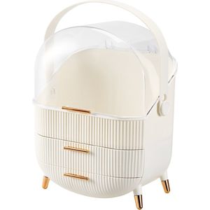 YONO Make Up Organizer Lades - Skincare Organizer - Parfum Houder - XL - Wit