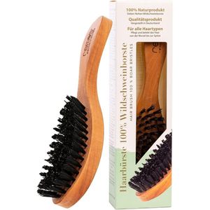 Natuurlijke haarborstel van 100% everzwijnhaar en perenhout - Perfect voor alle haartypes