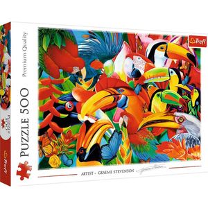 Trefl - Puzzles - ""500"" - Colourful birds