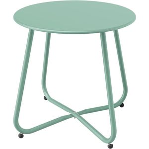 Side Table, Small Sofa Table, Lightweight, Stable, Easy to Assemble, Round Coffee Table Ideal for Outdoors, Living Room, Bedroom, Office