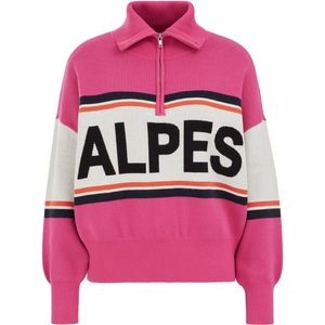 WE Fashion - Trui - Navy - Color-Blocking - Lange Mouw