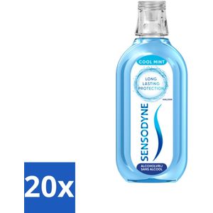 Sensodyne - Mondwater - Fresh & Cool - Gevoelige Tanden - 500 ml - Bulkverpakking - 20 stuks
