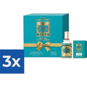 4711 Kölnisch Wasser EDC 90 ml + zeep geschenkset (2-delig) - Voordeelverpakking 3 stuks