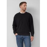 s.Oliver - Sweatshirt - Zwart - Effen - Lange Mouw