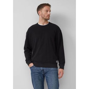 s.Oliver - Sweatshirt - Zwart - Effen - Lange Mouw