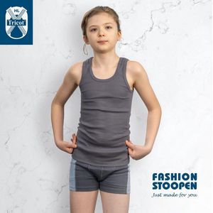 HL Tricot - Jongens boxershort Xander - Maat 164 - Jongens - GRIJS -