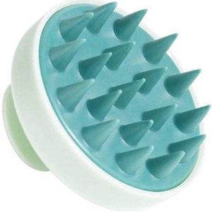 Shampoo massageborstel - siliconen massageborstel voor de haren - haar massage borstel - Hoofdhuid borstel - Haargroei & anti roos - Blauw