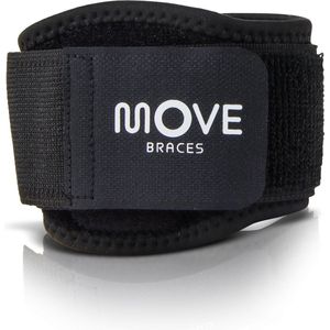 Move Epibrace Strap Elleboog Brace - Tennisarm brace - Tenniselleboog - Golfarm brace - Dames - Heren - Zwart - One size