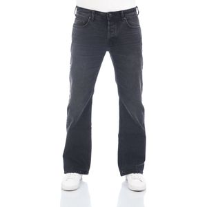 LTB Heren Jeans Broeken Timor bootcut Fit Zwart Volwassenen Denim Jeansbroek