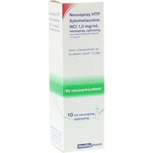 Healthypharm Neusspray Xylometazoline 1 mg/ml - 2 x 10 ml - Voordeelverpakking