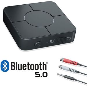 Bluetooth Transmitter & Receiver 2 in 1 - BT 5.0 - 3.5MM AUX / RCA -  Bluetooth Zender