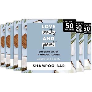 Love Beauty and Planet Shampoo Bar Coconut Water & Mimosa Flower - 6 x 90 Gram