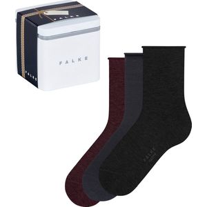 FALKE Happy Giftbox 3-Pack cadeau geschenkset Katoen sokken dames veelkleurig - Maat 35-38