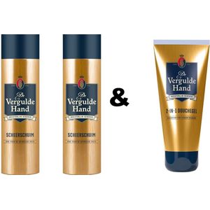 De Vergulde Hand Scheerschuim 2 x 250 ml & Douchegel 200 ml